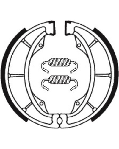 Machoires Frein Moto TECNIUM Machoires de frein TECNIUM BA183 organique