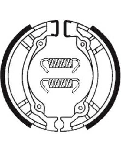 Machoires Frein Moto TECNIUM Machoires de frein TECNIUM BA188 organique Machoires Frein Moto TECNIUM Machoires de frein TECNIUM BA188 organique