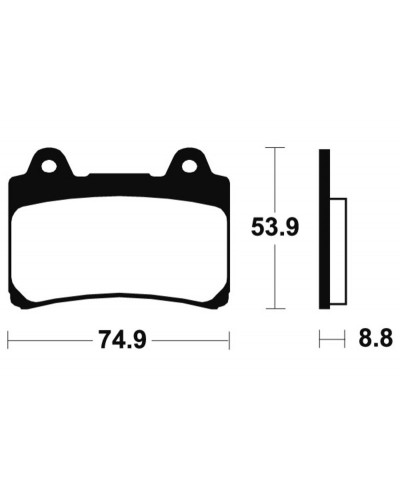 Plaquettes Freins TECNIUM Plaquettes de frein TECNIUM MA113 organique Plaquettes Freins TECNIUM Plaquettes de frein TECNIUM MA113 organique