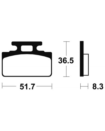 Plaquettes Freins TECNIUM Plaquettes de frein TECNIUM MA118 organique Plaquettes Freins TECNIUM Plaquettes de frein TECNIUM MA118 organique