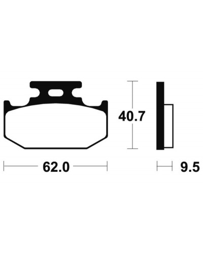 Plaquettes Freins TECNIUM Plaquettes de frein TECNIUM MA148 organique