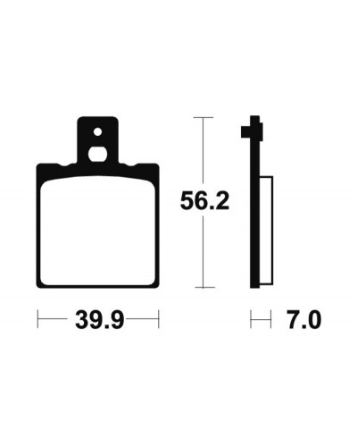Plaquettes Freins TECNIUM Plaquettes de frein TECNIUM MA19 organique
