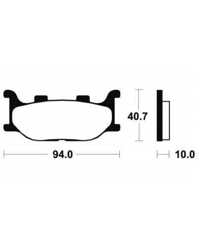 Plaquettes Freins TECNIUM Plaquettes de frein TECNIUM MA191 organique