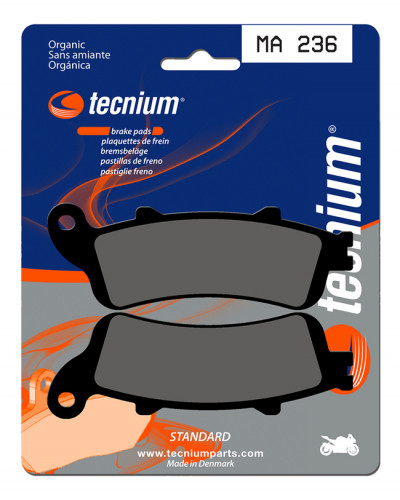 Plaquettes Freins TECNIUM Plaquettes de frein TECNIUM MA236 organique