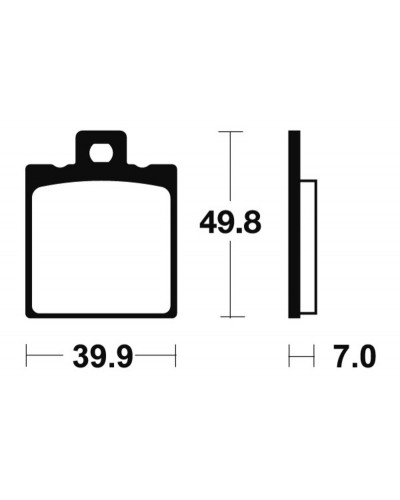 Plaquettes Freins TECNIUM Plaquettes de frein TECNIUM MA237 organique