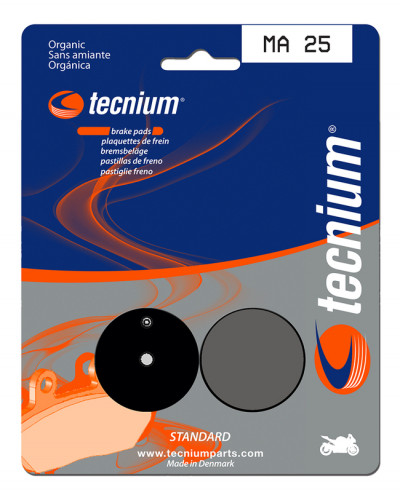 Plaquettes Freins TECNIUM Plaquettes de frein TECNIUM MA25 organique