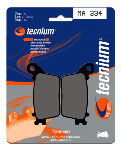 Plaquettes Freins TECNIUM Plaquettes de frein TECNIUM MA334 organique Plaquettes Freins TECNIUM Plaquettes de frein TECNIUM MA334 organique