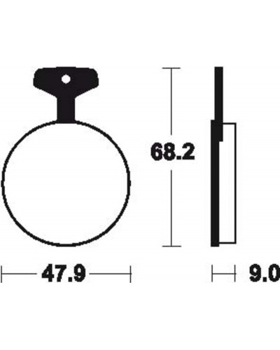 Plaquettes Freins TECNIUM Plaquettes de frein TECNIUM MA4 organique Plaquettes Freins TECNIUM Plaquettes de frein TECNIUM MA4 organique