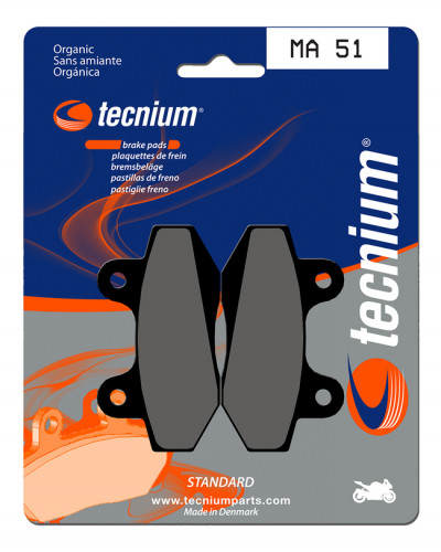 Plaquettes Freins TECNIUM Plaquettes de frein TECNIUM MA51 organique