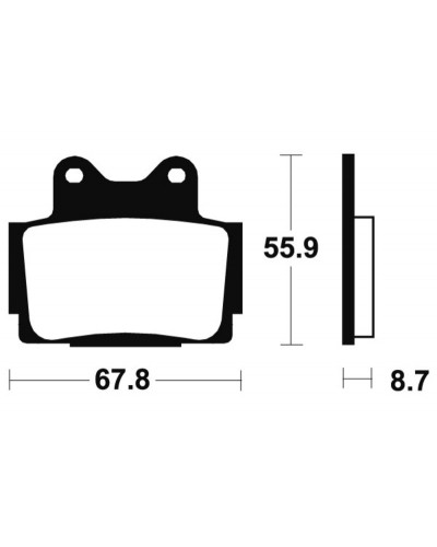 Plaquettes Freins TECNIUM Plaquettes de frein TECNIUM MA70 organique Plaquettes Freins TECNIUM Plaquettes de frein TECNIUM MA70 organique