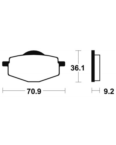 Plaquettes Freins TECNIUM Plaquettes de frein TECNIUM MA75 organique Plaquettes Freins TECNIUM Plaquettes de frein TECNIUM MA75 organique