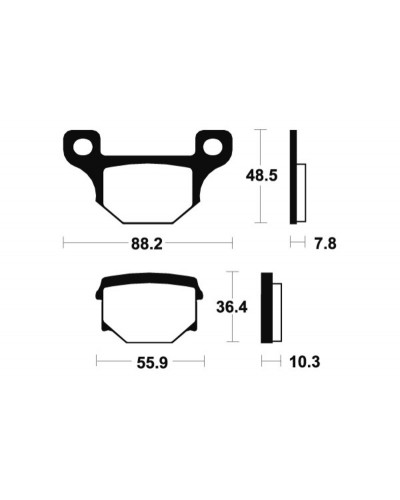 Plaquettes Freins TECNIUM Plaquettes de frein TECNIUM MA85 organique