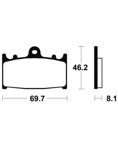 Plaquettes Freins TECNIUM Plaquettes de frein TECNIUM MCR131 métal fritté carbone