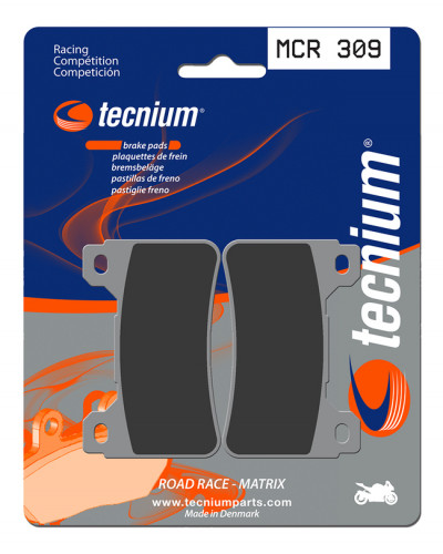 Plaquettes Freins TECNIUM Plaquettes de frein TECNIUM MCR309 métal fritté carbone Plaquettes Freins TECNIUM Plaquettes de frein TECNIUM MCR309 métal fritté carbone