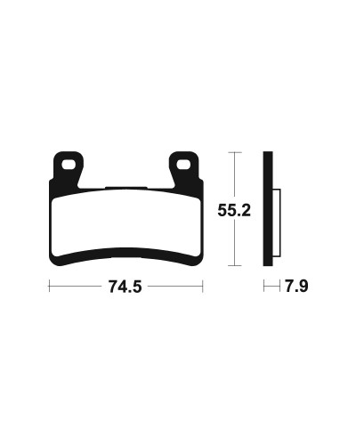Plaquettes Freins TECNIUM Plaquettes de frein TECNIUM MCR394 métal fritté carbone