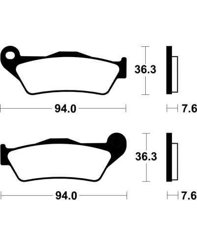 Plaquettes Freins TECNIUM Plaquettes de frein TECNIUM ME171 organique