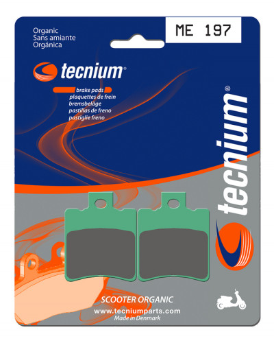 Plaquettes Freins TECNIUM Plaquettes de frein TECNIUM ME197 organique