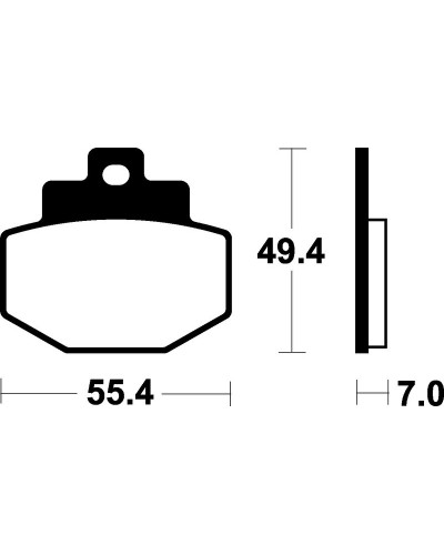 Plaquettes Freins TECNIUM Plaquettes de frein TECNIUM ME272 organique
