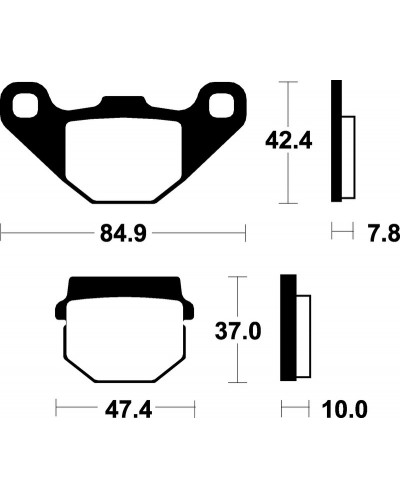 Plaquettes Freins TECNIUM Plaquettes de frein TECNIUM ME48 organique Plaquettes Freins TECNIUM Plaquettes de frein TECNIUM ME48 organique