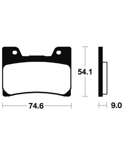 Plaquettes Freins TECNIUM Plaquettes de frein TECNIUM MF145 métal fritté