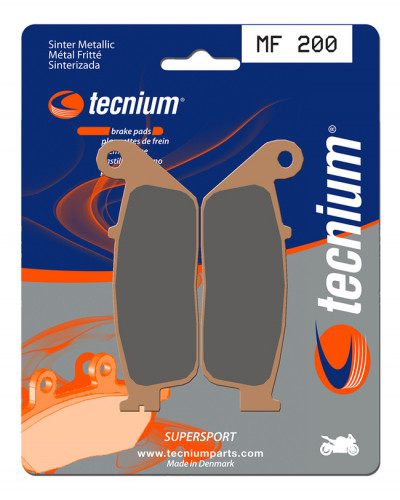 Plaquettes Freins TECNIUM Plaquettes de frein TECNIUM MF200 métal fritté Plaquettes Freins TECNIUM Plaquettes de frein TECNIUM MF200 métal fritté
