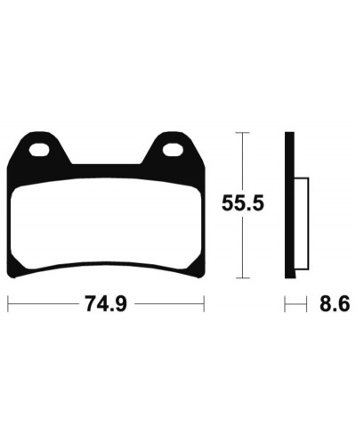 Plaquettes Freins TECNIUM Plaquettes de frein TECNIUM MF206 métal fritté Plaquettes Freins TECNIUM Plaquettes de frein TECNIUM MF206 métal fritté