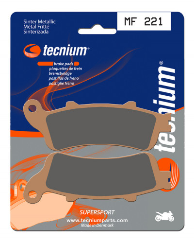 Plaquettes Freins TECNIUM Plaquettes de frein TECNIUM MF221 métal fritté Plaquettes Freins TECNIUM Plaquettes de frein TECNIUM MF221 métal fritté