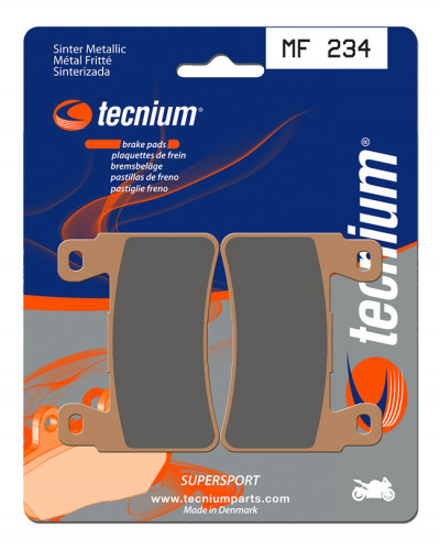 Plaquettes Freins TECNIUM Plaquettes de frein TECNIUM MF234 métal fritté