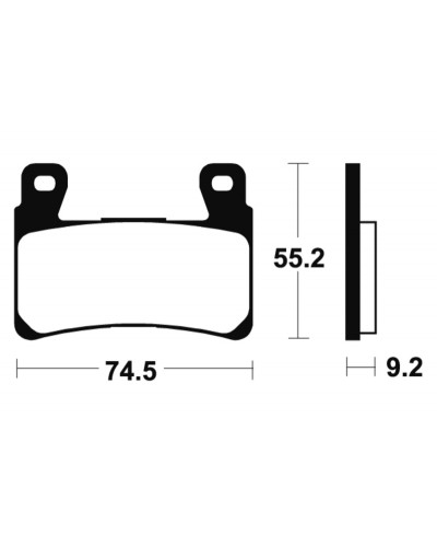 Plaquettes Freins TECNIUM Plaquettes de frein TECNIUM MF360 métal fritté