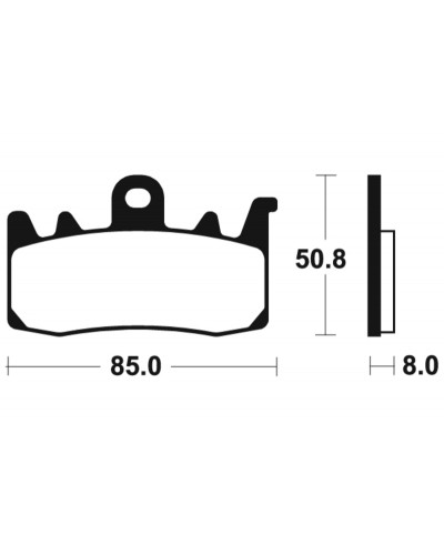 Plaquettes Freins TECNIUM Plaquettes de frein TECNIUM MF400 métal fritté
