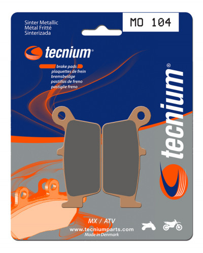 Plaquettes Freins TECNIUM Plaquettes de frein TECNIUM MO104 métal fritté