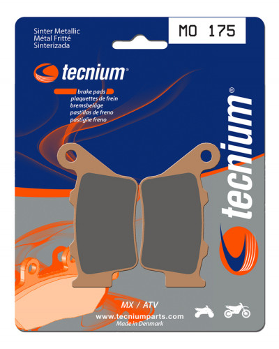 Plaquettes Freins TECNIUM Plaquettes de frein TECNIUM MO175 métal fritté