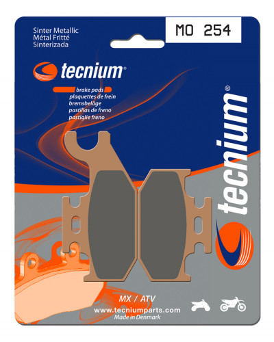 Plaquettes Freins TECNIUM Plaquettes de frein TECNIUM MO254 métal fritté