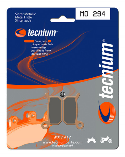 Plaquettes Freins TECNIUM Plaquettes de frein TECNIUM MO294 métal fritté Plaquettes Freins TECNIUM Plaquettes de frein TECNIUM MO294 métal fritté