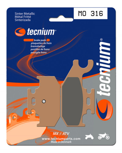 Plaquettes Freins TECNIUM Plaquettes de frein TECNIUM MO316 métal fritté Plaquettes Freins TECNIUM Plaquettes de frein TECNIUM MO316 métal fritté