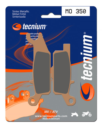 Plaquettes Freins TECNIUM Plaquettes de frein TECNIUM MO350 métal fritté