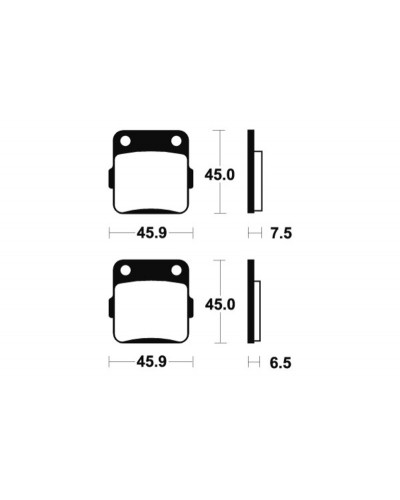 Plaquettes Freins TECNIUM Plaquettes de frein TECNIUM MO62 métal fritté Plaquettes Freins TECNIUM Plaquettes de frein TECNIUM MO62 métal fritté
