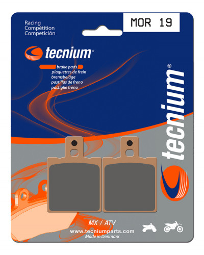 Plaquettes Freins TECNIUM Plaquettes de frein TECNIUM MOR19 métal fritté