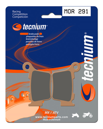 Plaquettes Freins TECNIUM Plaquettes de frein TECNIUM MOR291 métal fritté