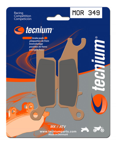 Plaquettes Freins TECNIUM Plaquettes de frein TECNIUM MOR349 métal fritté