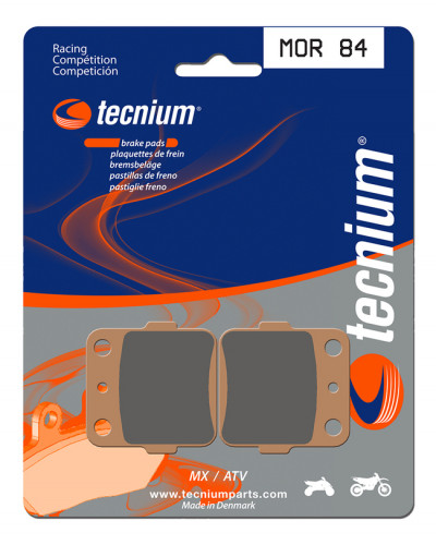 Plaquettes Freins TECNIUM Plaquettes de frein TECNIUM MOR84 métal fritté