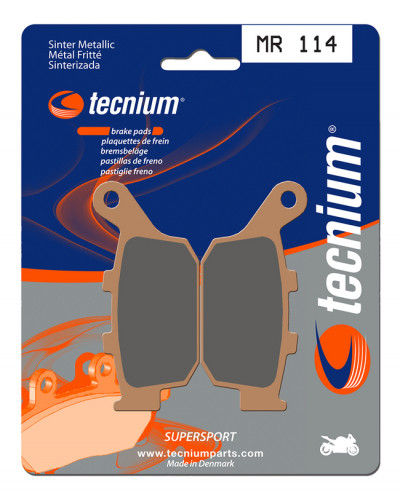 Plaquettes Freins TECNIUM Plaquettes de frein TECNIUM MR114 métal fritté