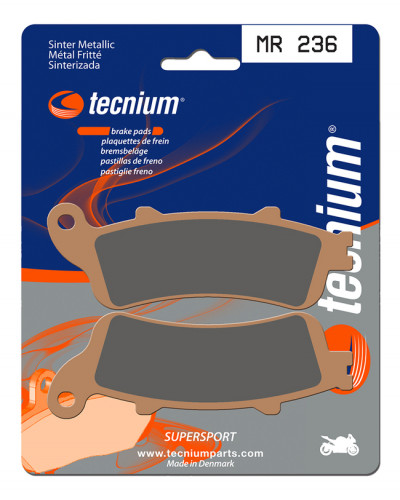 Plaquettes Freins TECNIUM Plaquettes de frein TECNIUM MR236 métal fritté