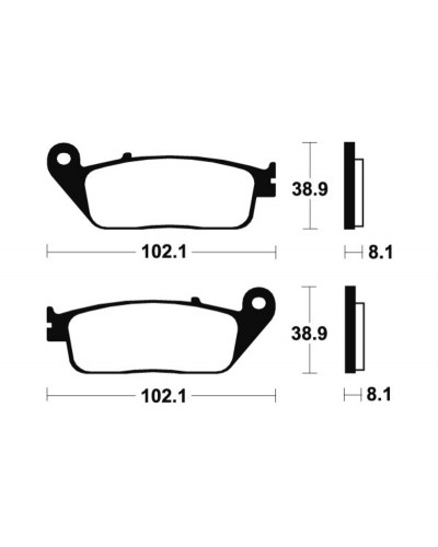 Plaquettes Freins TECNIUM Plaquettes de frein TECNIUM MSS127 métal fritté Plaquettes Freins TECNIUM Plaquettes de frein TECNIUM MSS127 métal fritté