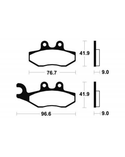 Plaquettes Freins TECNIUM Plaquettes de frein TECNIUM MSS286 métal fritté Plaquettes Freins TECNIUM Plaquettes de frein TECNIUM MSS286 métal fritté