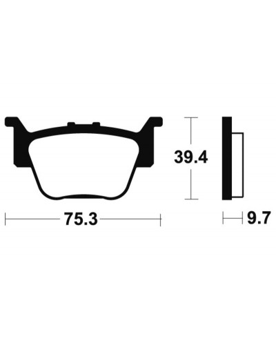 TECNIUM Plaquettes de frein TECNIUM MX/Quad métal fritté - MO313 TECNIUM Plaquettes de frein TECNIUM MX/Quad métal fritté - MO313