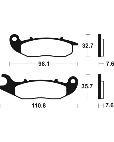 TECNIUM Plaquettes de frein TECNIUM Performance métal fritté - MF359