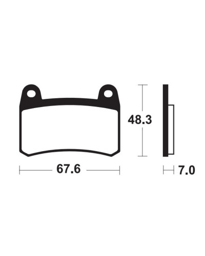 Plaquettes Freins TECNIUM Plaquettes de frein TECNIUM Performance métal fritté - MF433