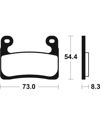 Plaquettes Freins TECNIUM Plaquettes de frein TECNIUM Performance métal fritté - MF460