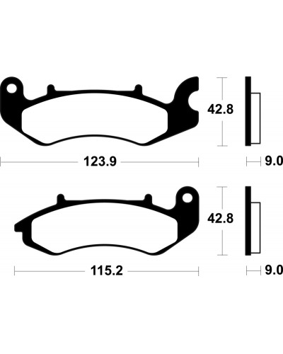 Plaquettes Freins TECNIUM Plaquettes de frein TECNIUM scooter organique - ME468